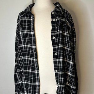 Black Distressed Flannel